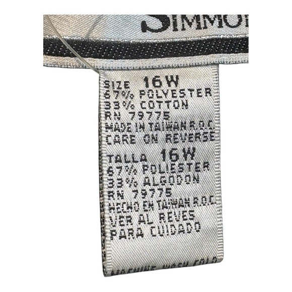 Vintage Richard Simmons Shirt Jacket Button Down Pockets Teal Women 16 NWT‎ - Picture 10 of 10